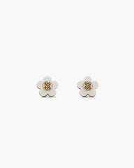 Marc Jacobs Sale - The Daisy Stud Earrings Gold/White
