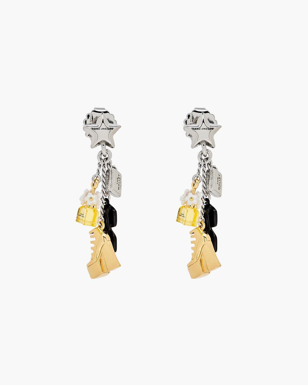 Marc Jacobs Online - The Mini Icon Charm Earrings Gold/Silver