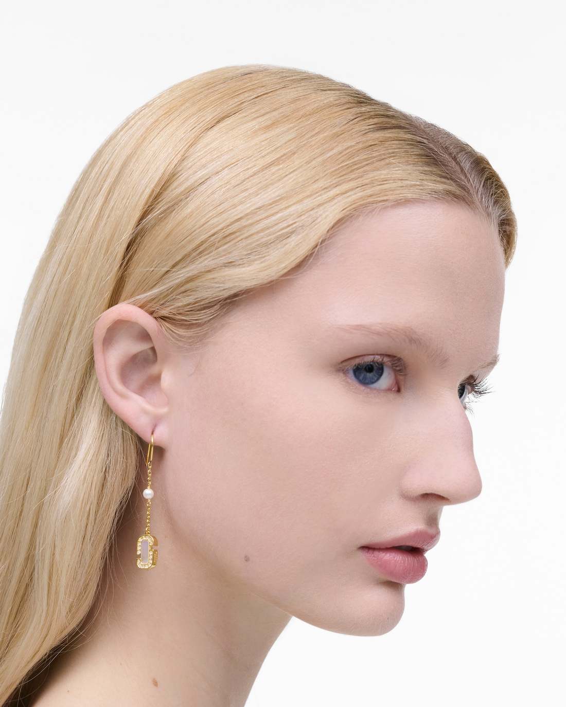 Marc Jacobs Sale - The J Marc Luxe Linear Earrings Gold/Crystal