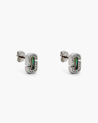 Marc Jacobs Discount - The J Marc Luxe Abalone Earrings Silver/Crystal