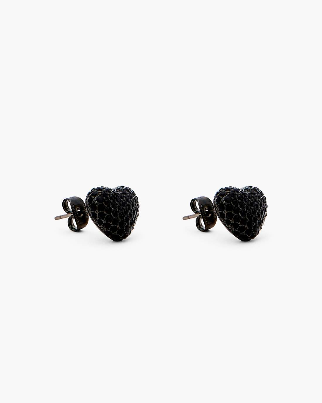 Marc Jacobs Outlet - The Heart Balloon Pave Earrings Black/Black Crystal