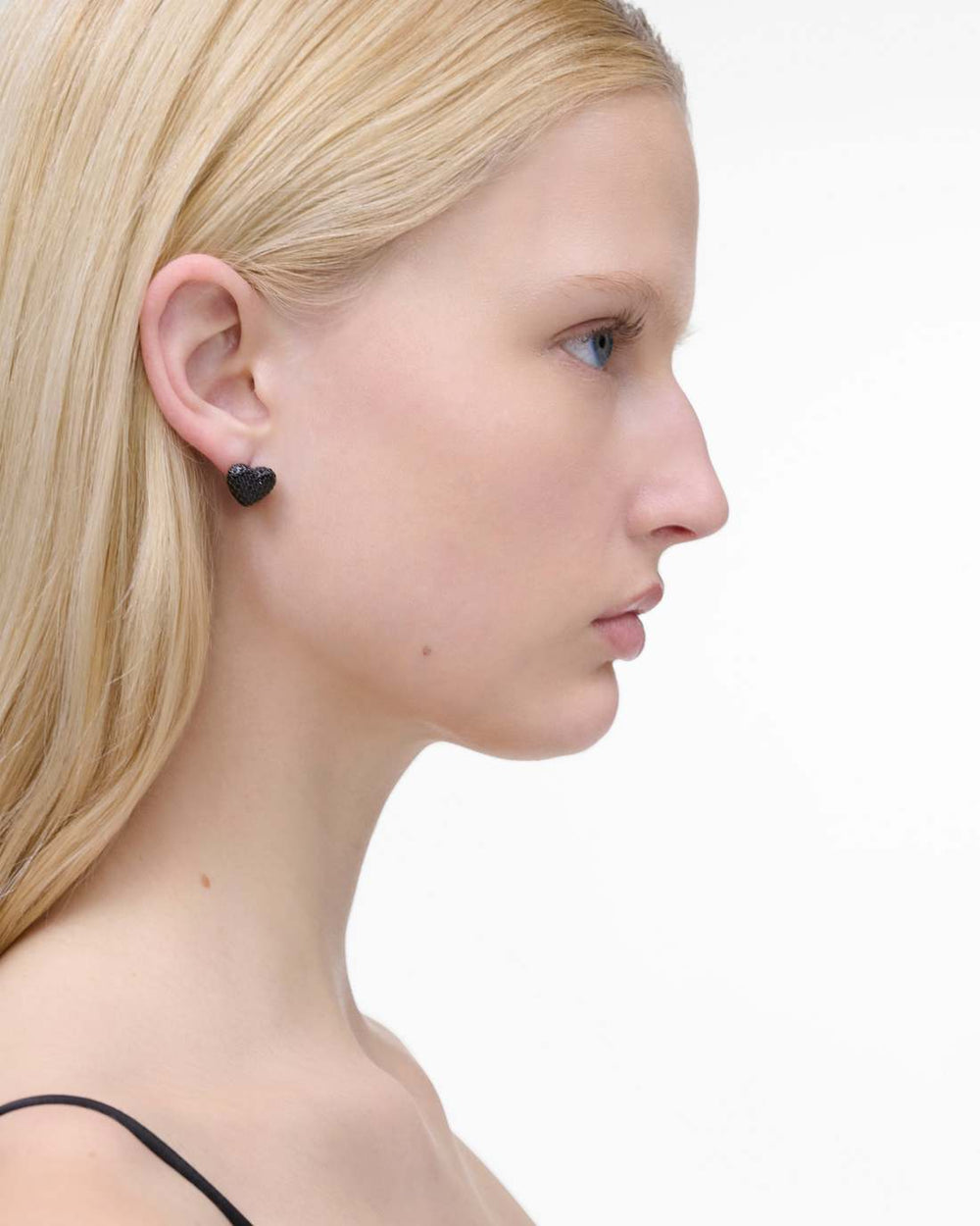 Marc Jacobs Outlet - The Heart Balloon Pave Earrings Black/Black Crystal