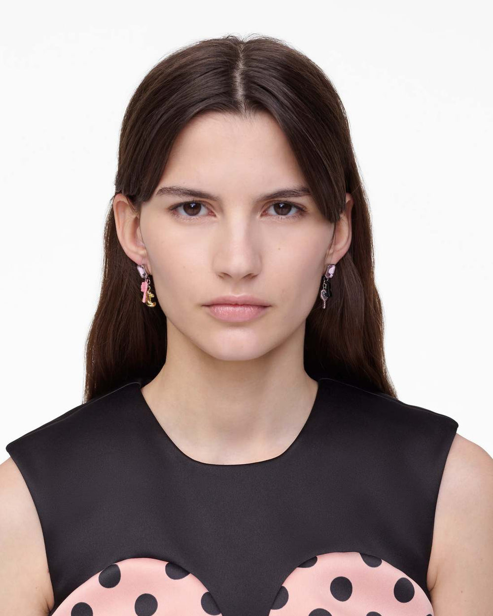Marc Jacobs New - The Dollhouse Charm Earrings Silver/Multi