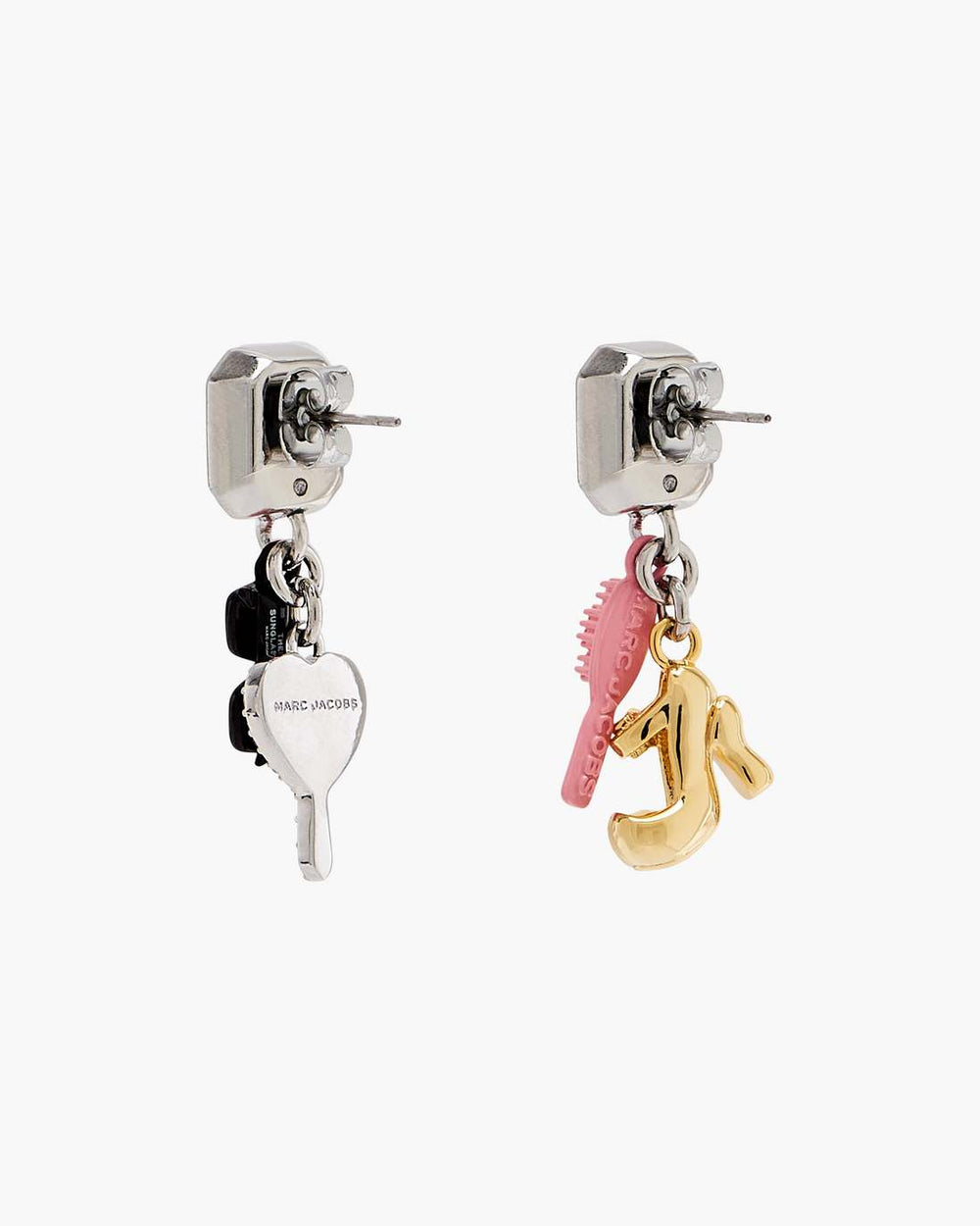 Marc Jacobs New - The Dollhouse Charm Earrings Silver/Multi