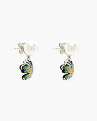 Marc Jacobs Online - Hattie Stewart X Marc Jacobs Butterfly Pearl Earrings Silver/Multi