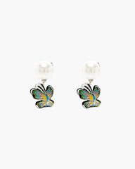 Marc Jacobs Online - Hattie Stewart X Marc Jacobs Butterfly Pearl Earrings Silver/Multi