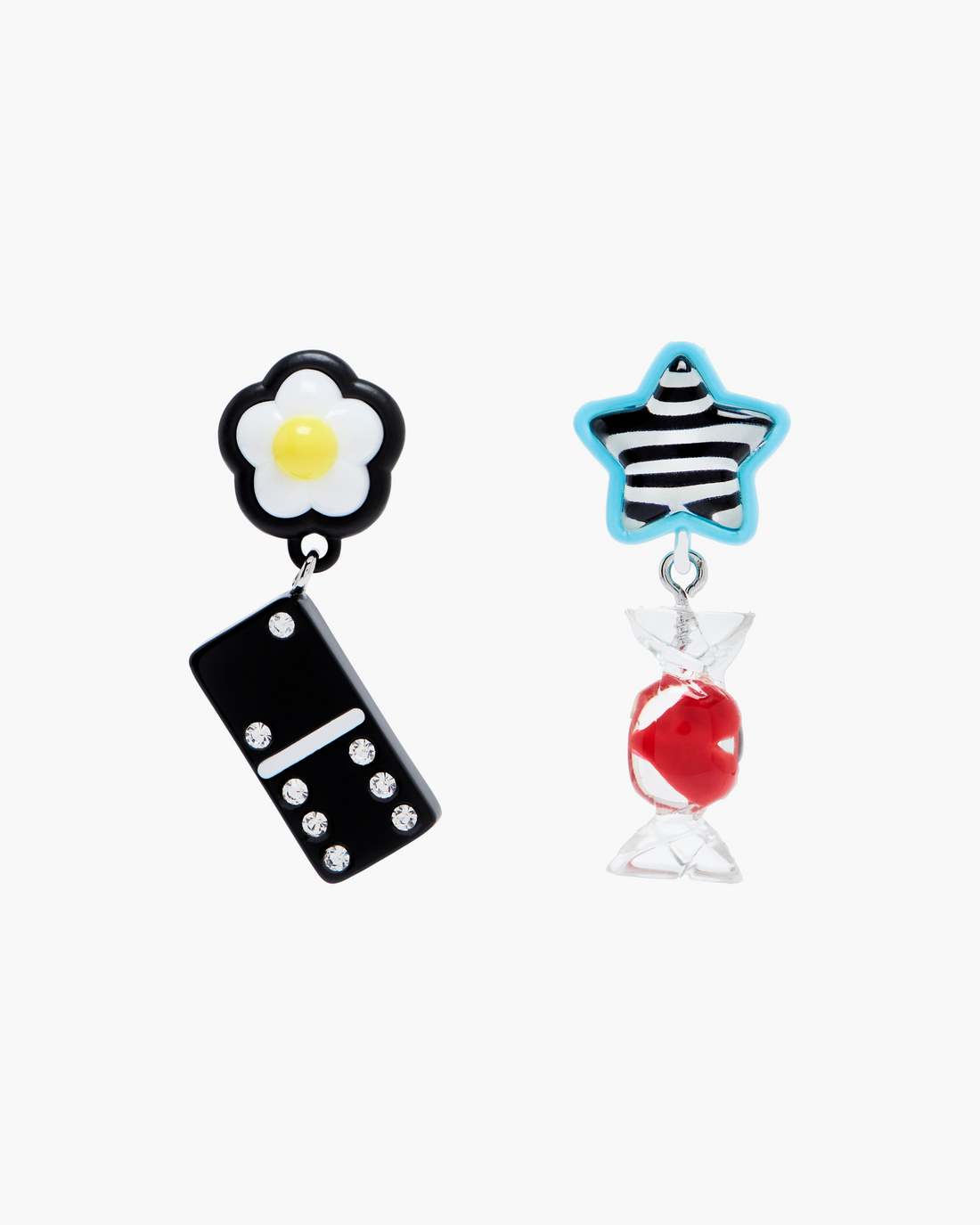 Marc Jacobs For Sale - The Sticker Charm Earrings Silver Multi