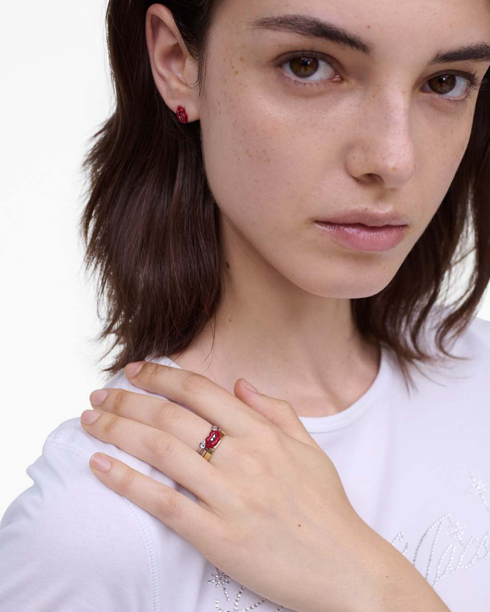 Marc Jacobs US - The Lips Ring Set Gold/Silver