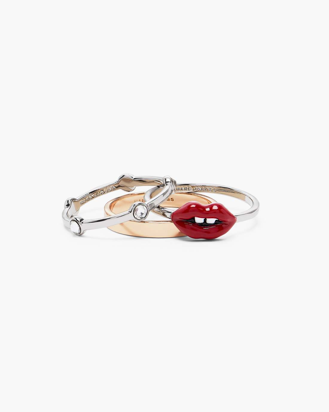 Marc Jacobs US - The Lips Ring Set Gold/Silver