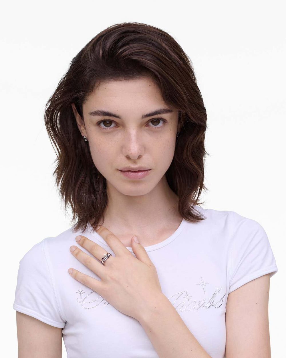 Marc Jacobs New - The Rouge Ring Set Silver/Multi