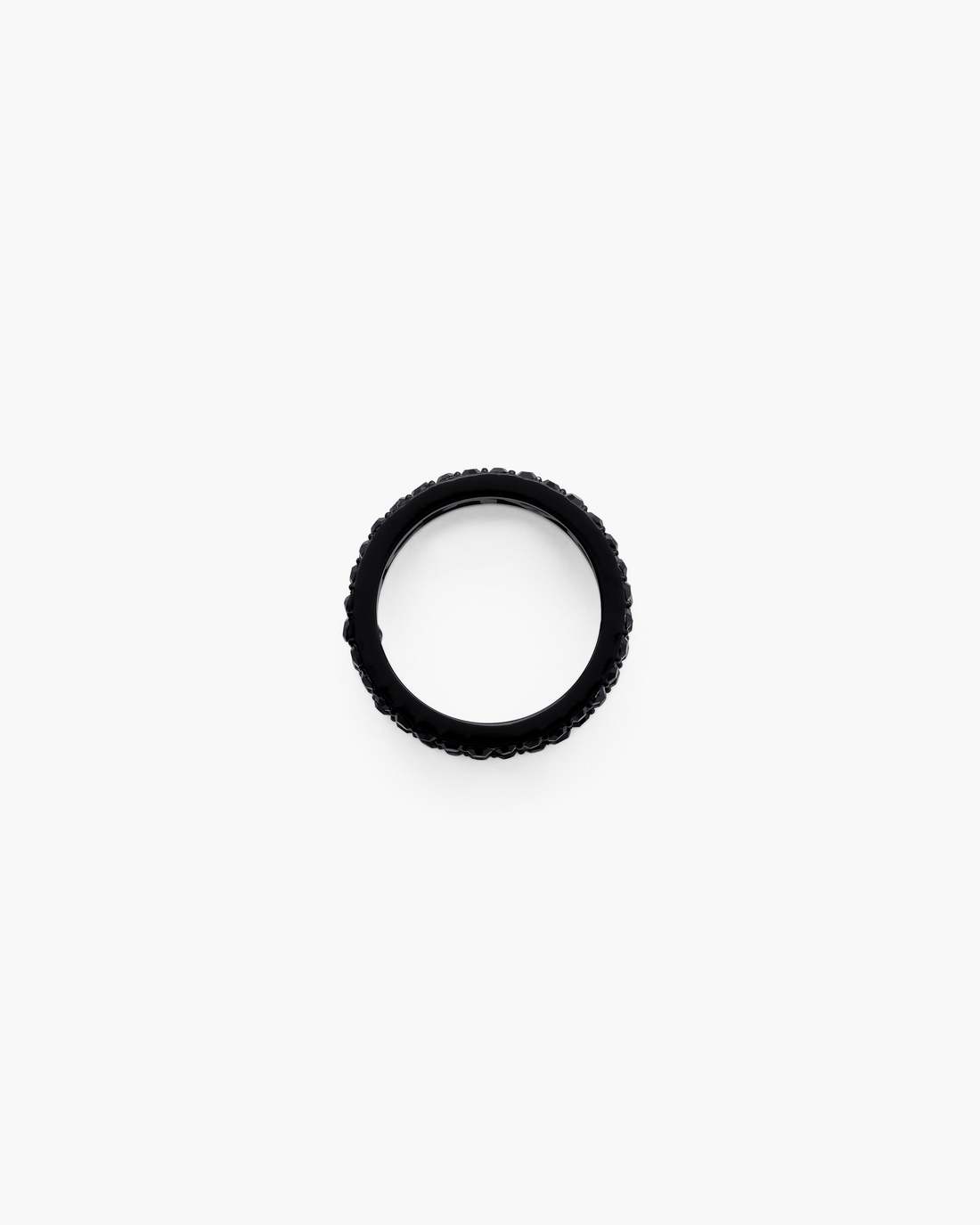 Marc Jacobs Sale - The Monogram Pave Ring Black/Black Crystal
