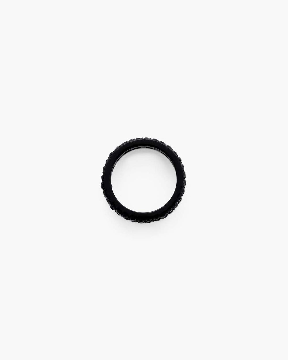 Marc Jacobs Sale - The Monogram Pave Ring Black/Black Crystal