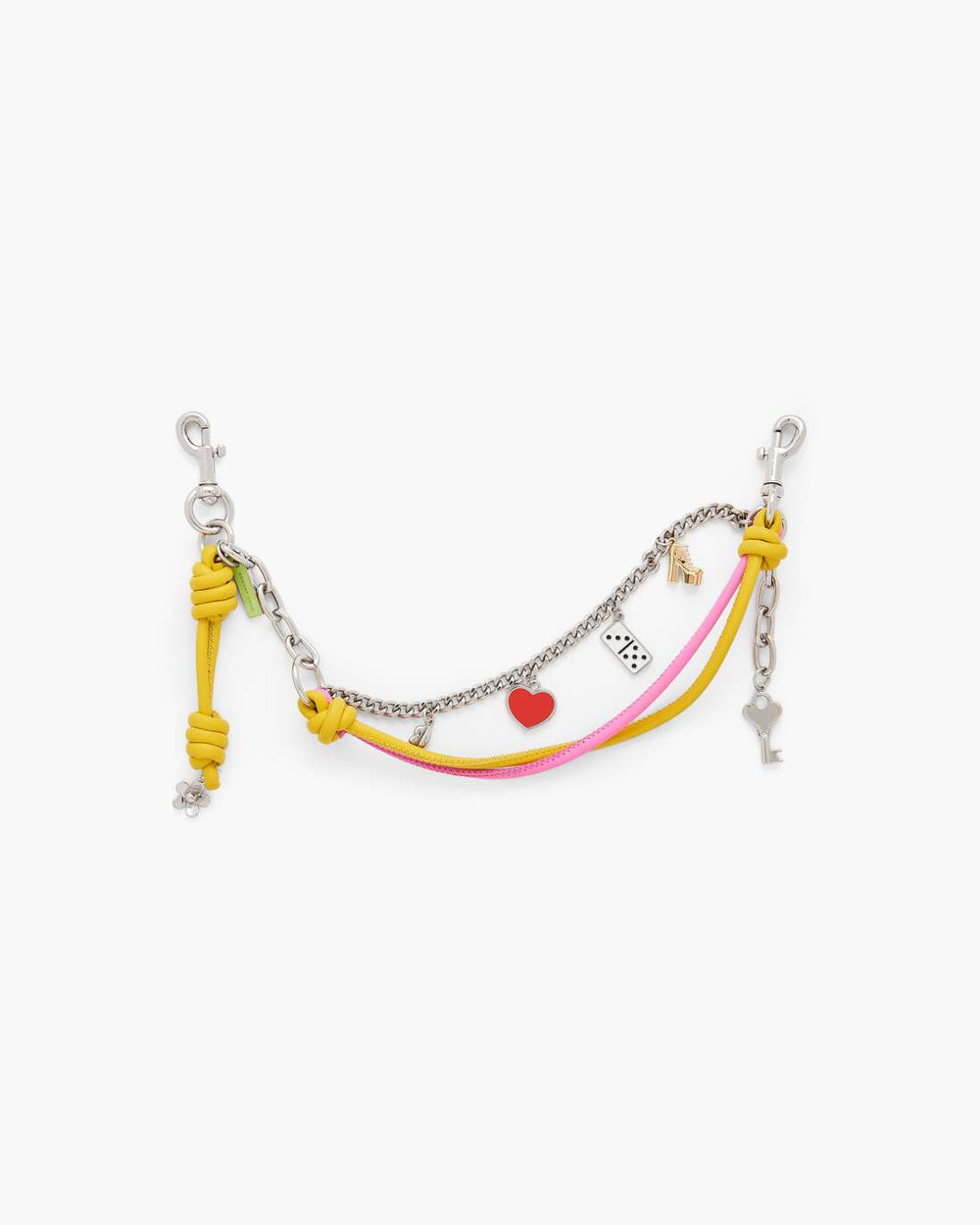 Marc Jacobs Online - The Mini Icon Chain Bag Charm Bow Pink Multi