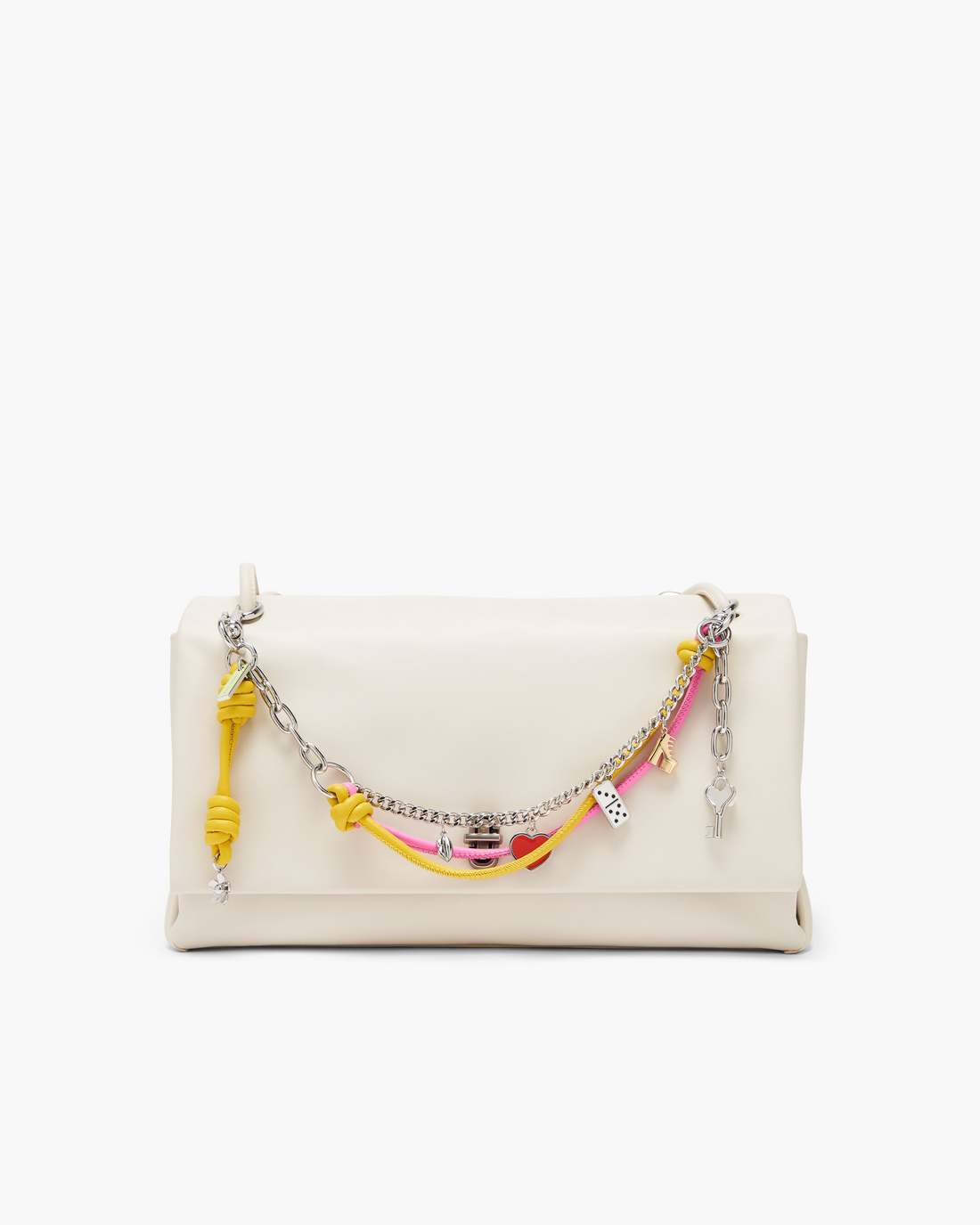 Marc Jacobs Online - The Mini Icon Chain Bag Charm Bow Pink Multi