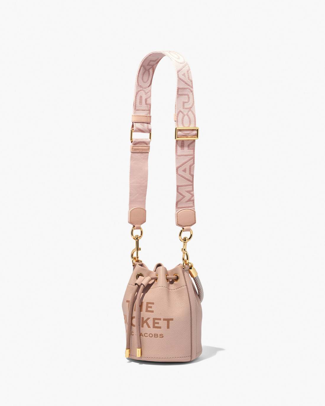 Marc Jacobs Sale - The Outline Logo Webbing Strap Rose Multi