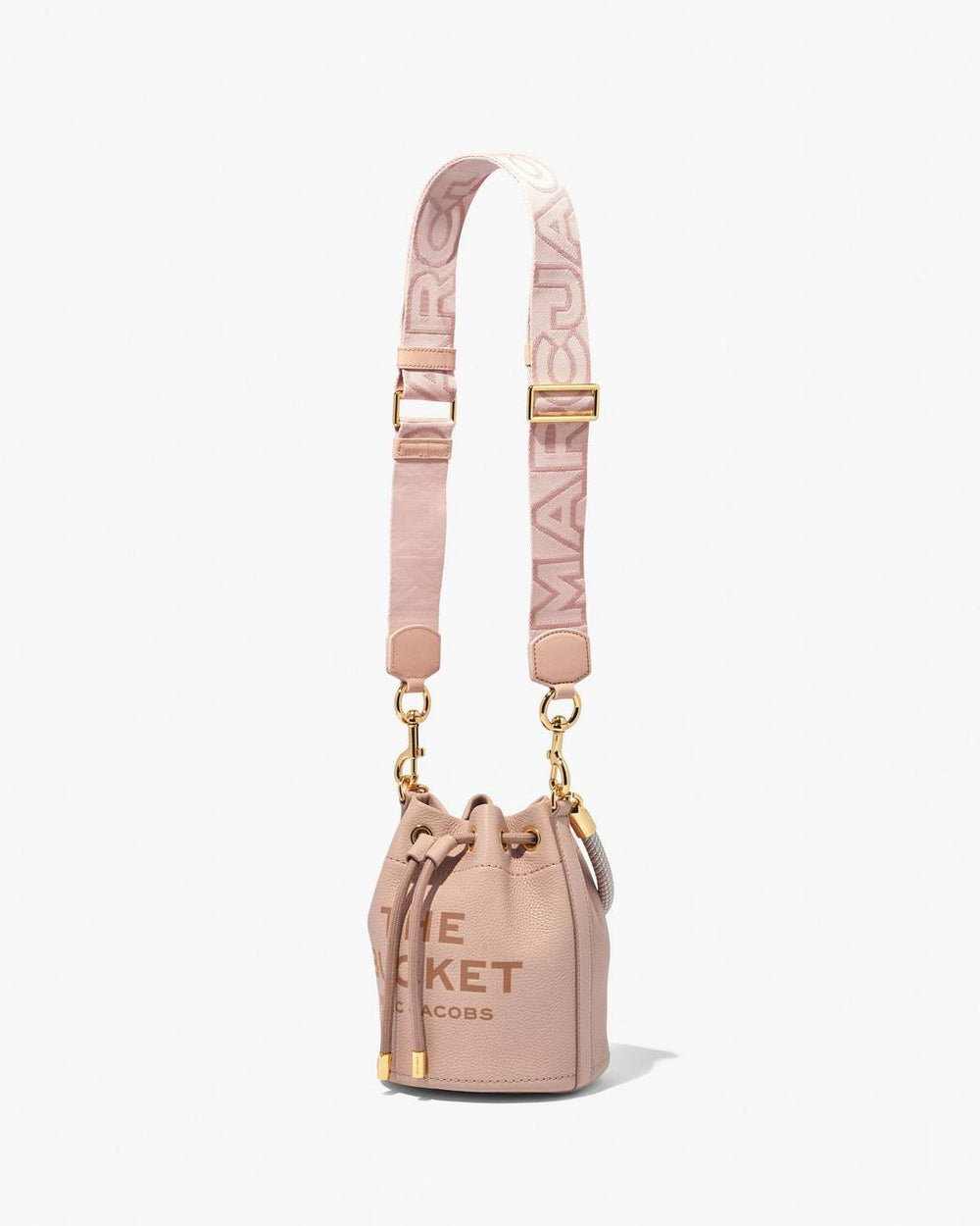 Marc Jacobs Sale - The Outline Logo Webbing Strap Rose Multi