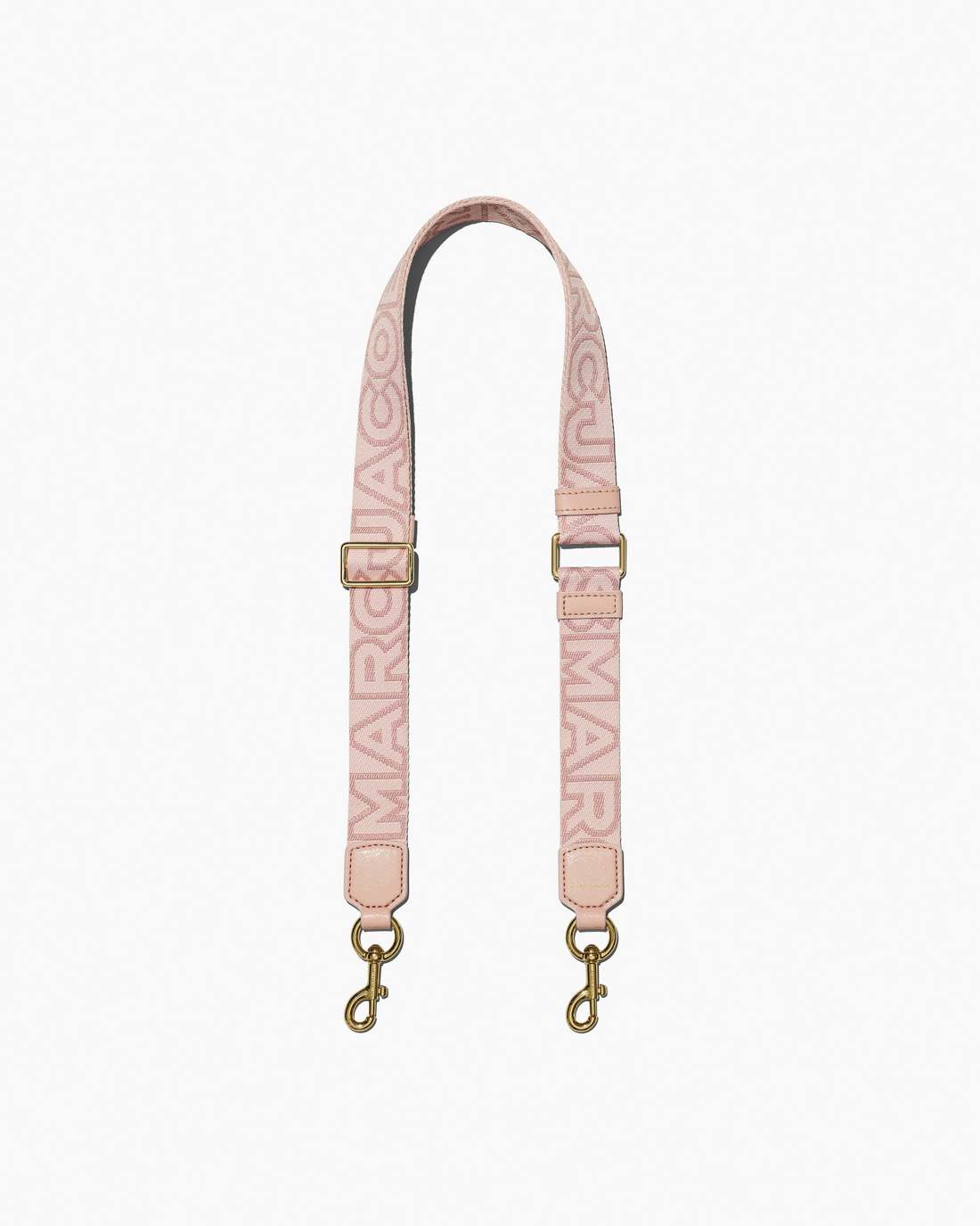 Marc Jacobs New - The Thin Outline Logo Webbing Strap Rose Multi