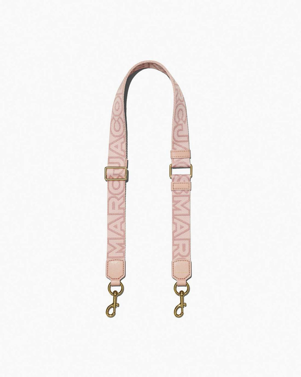 Marc Jacobs New - The Thin Outline Logo Webbing Strap Rose Multi