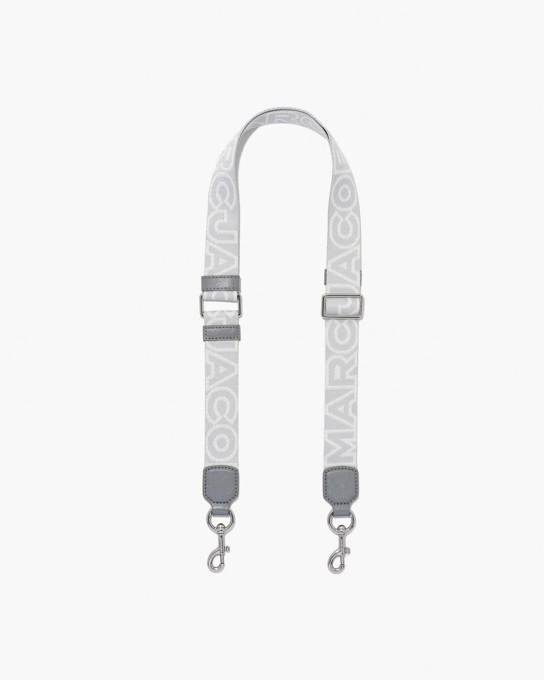 Marc Jacobs Online - The Thin Outline Logo Webbing Strap Wolf Grey Multi