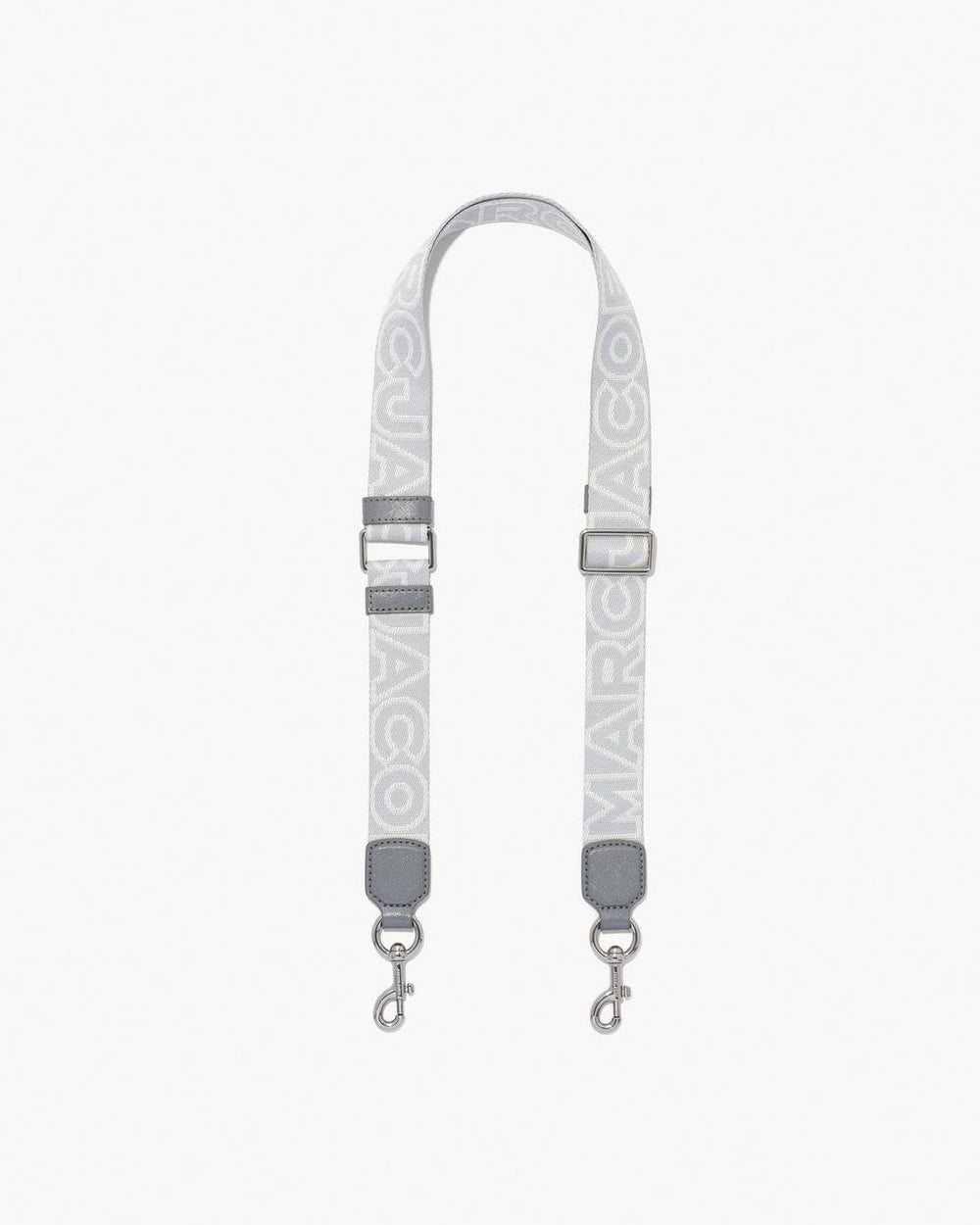 Marc Jacobs Online - The Thin Outline Logo Webbing Strap Wolf Grey Multi