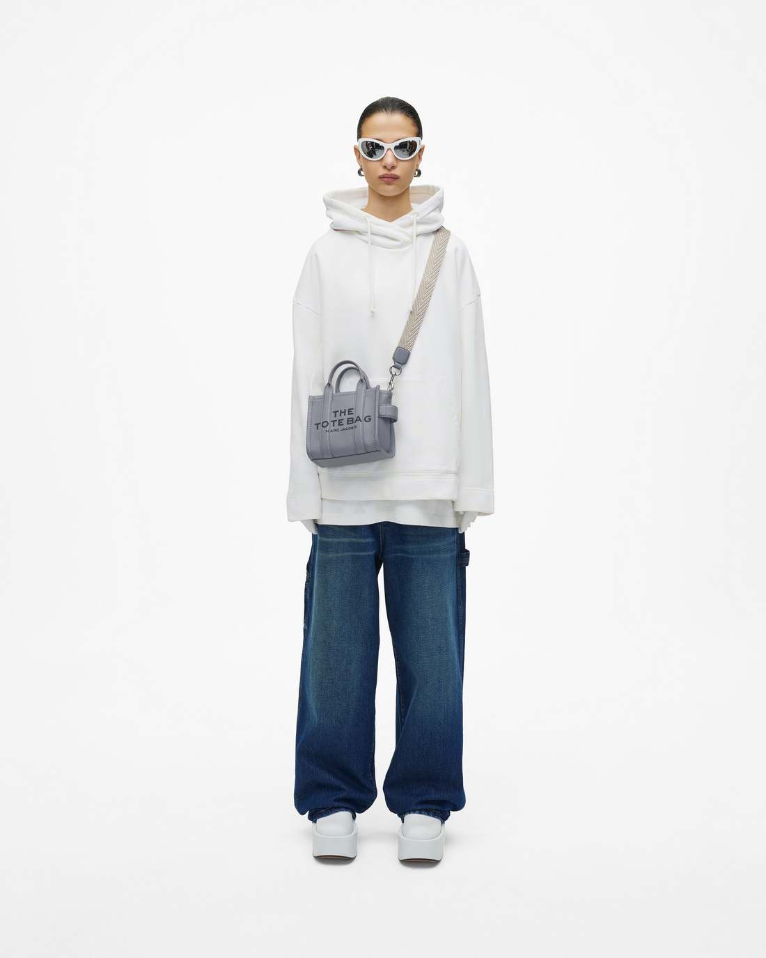 Marc Jacobs Outlet - The Thin Arrow Webbing Strap Wolf Grey Multi