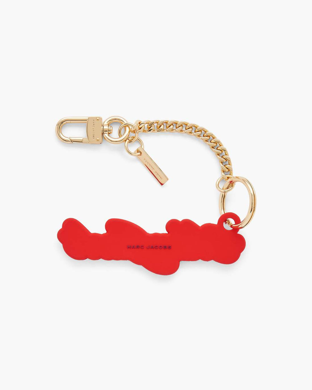 Marc Jacobs Online - The Cursive Logo Bag Charm Bow Pink Multi