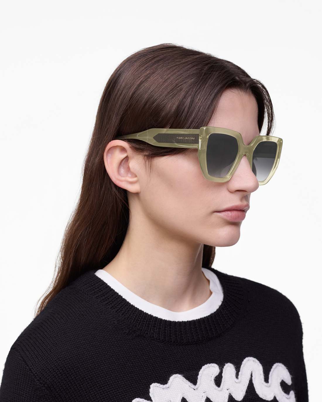 Marc Jacobs US - The J Marc Square Sunglasses Olive
