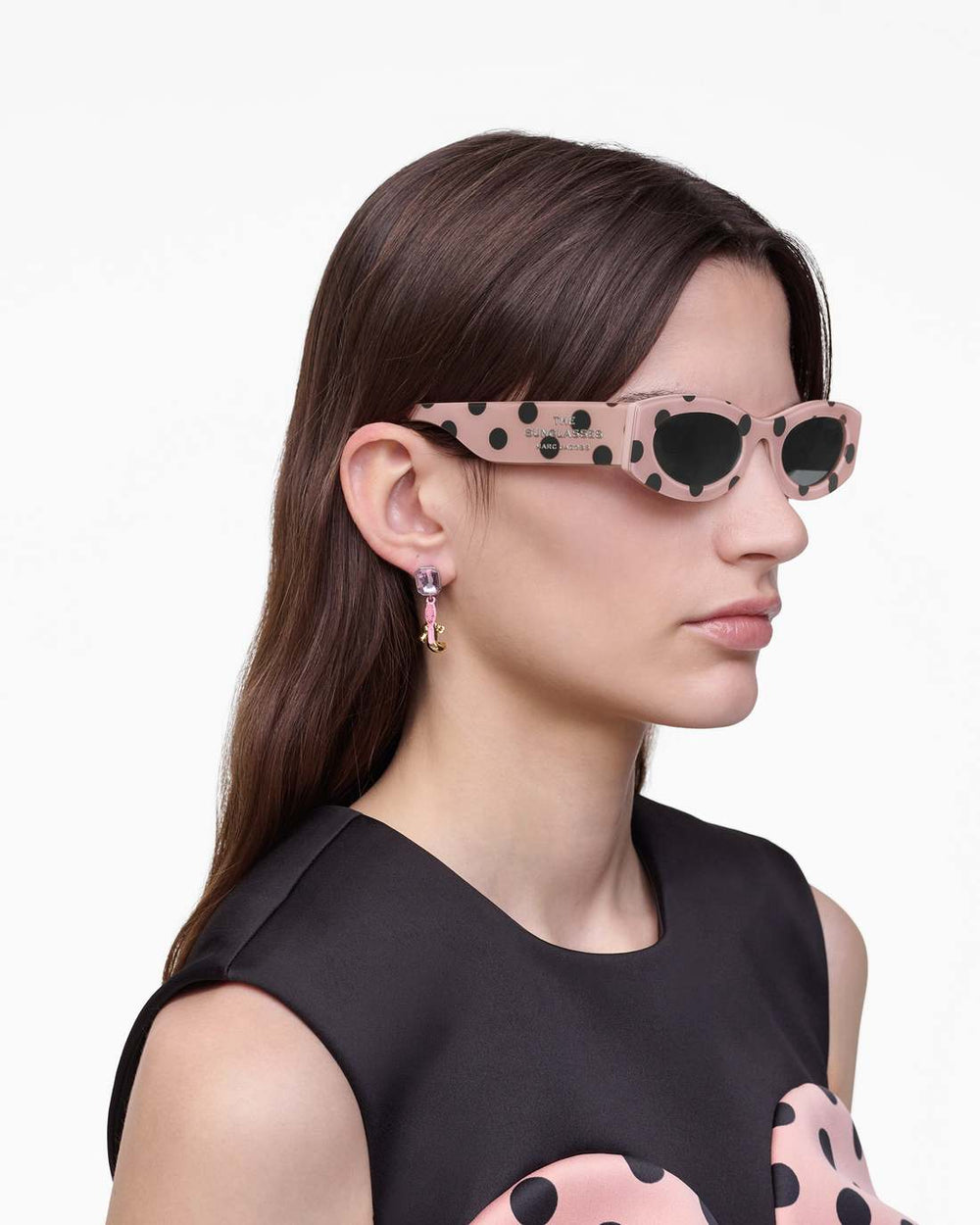 Marc Jacobs Discount - The Oval Sunglasses Peach Multi