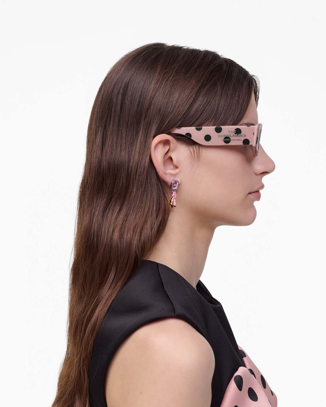 Marc Jacobs Discount - The Oval Sunglasses Peach Multi