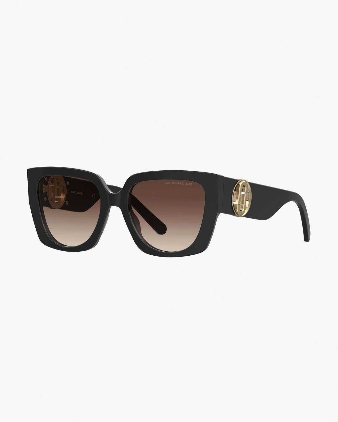 Marc Jacobs New - The J Marc Square Cutout Sunglasses Black