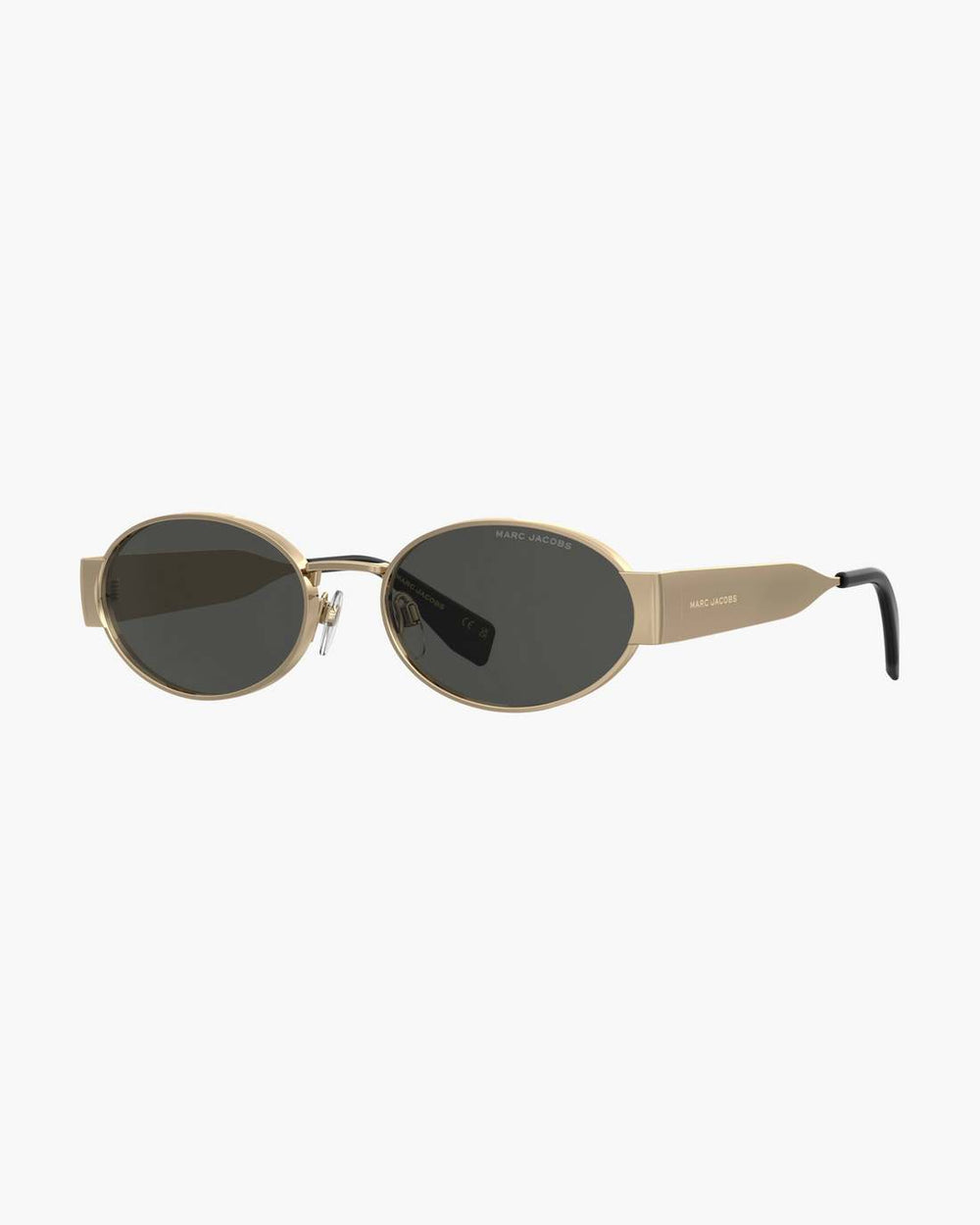 Marc Jacobs Online - The Classic Logo Round Sunglasses Black/Gold