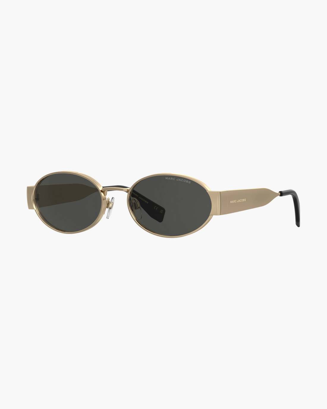 Marc Jacobs Online - The Classic Logo Round Sunglasses Black/Gold