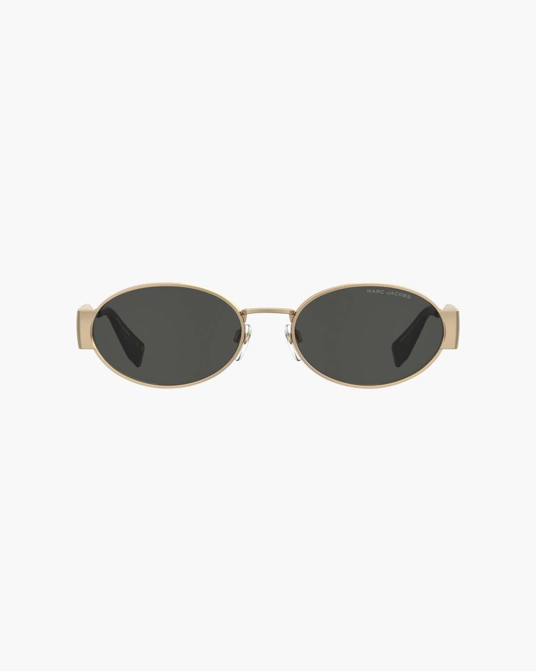 Marc Jacobs Online - The Classic Logo Round Sunglasses Black/Gold