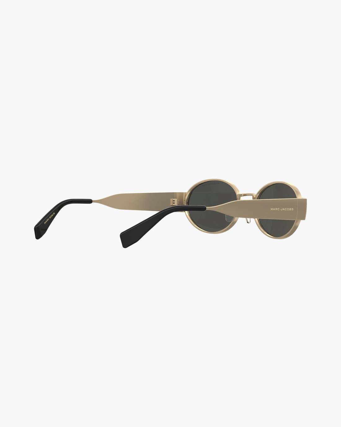 Marc Jacobs Online - The Classic Logo Round Sunglasses Black/Gold