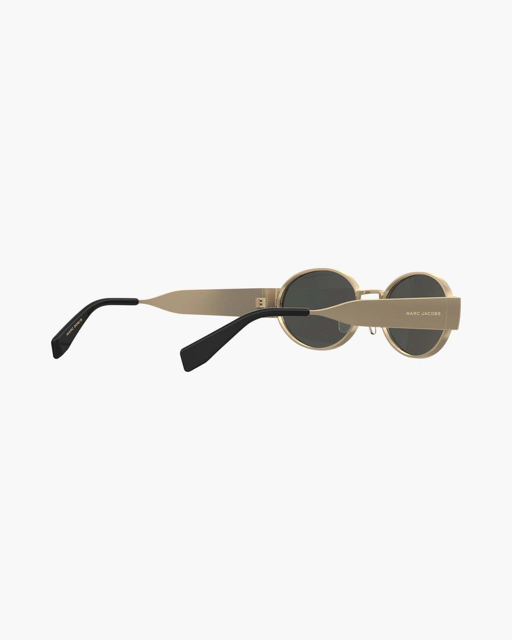 Marc Jacobs Online - The Classic Logo Round Sunglasses Black/Gold