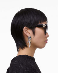 Marc Jacobs New - The J Marc Square Sunglasses Black