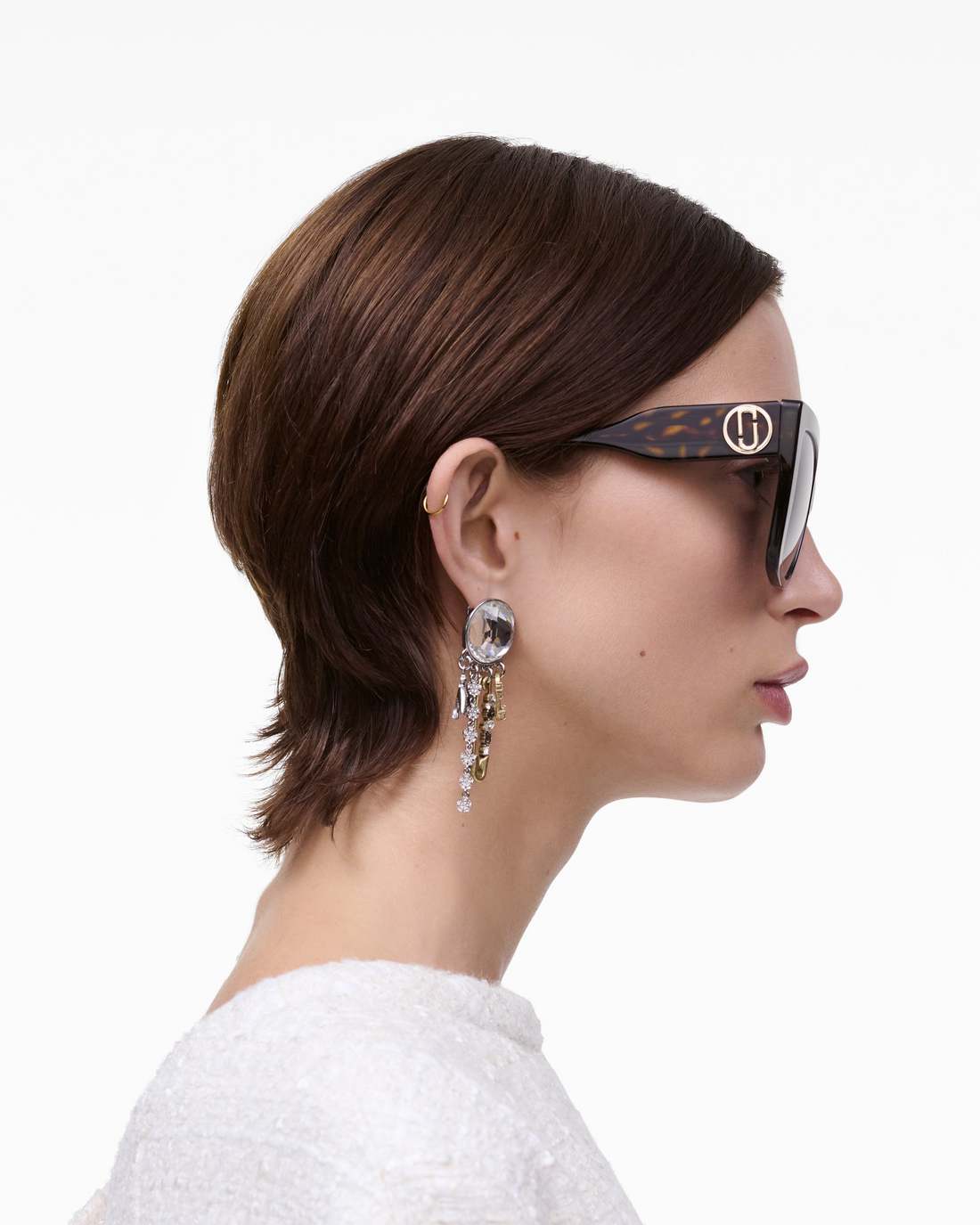 Marc Jacobs Online - The J Marc Square Sunglasses Havana