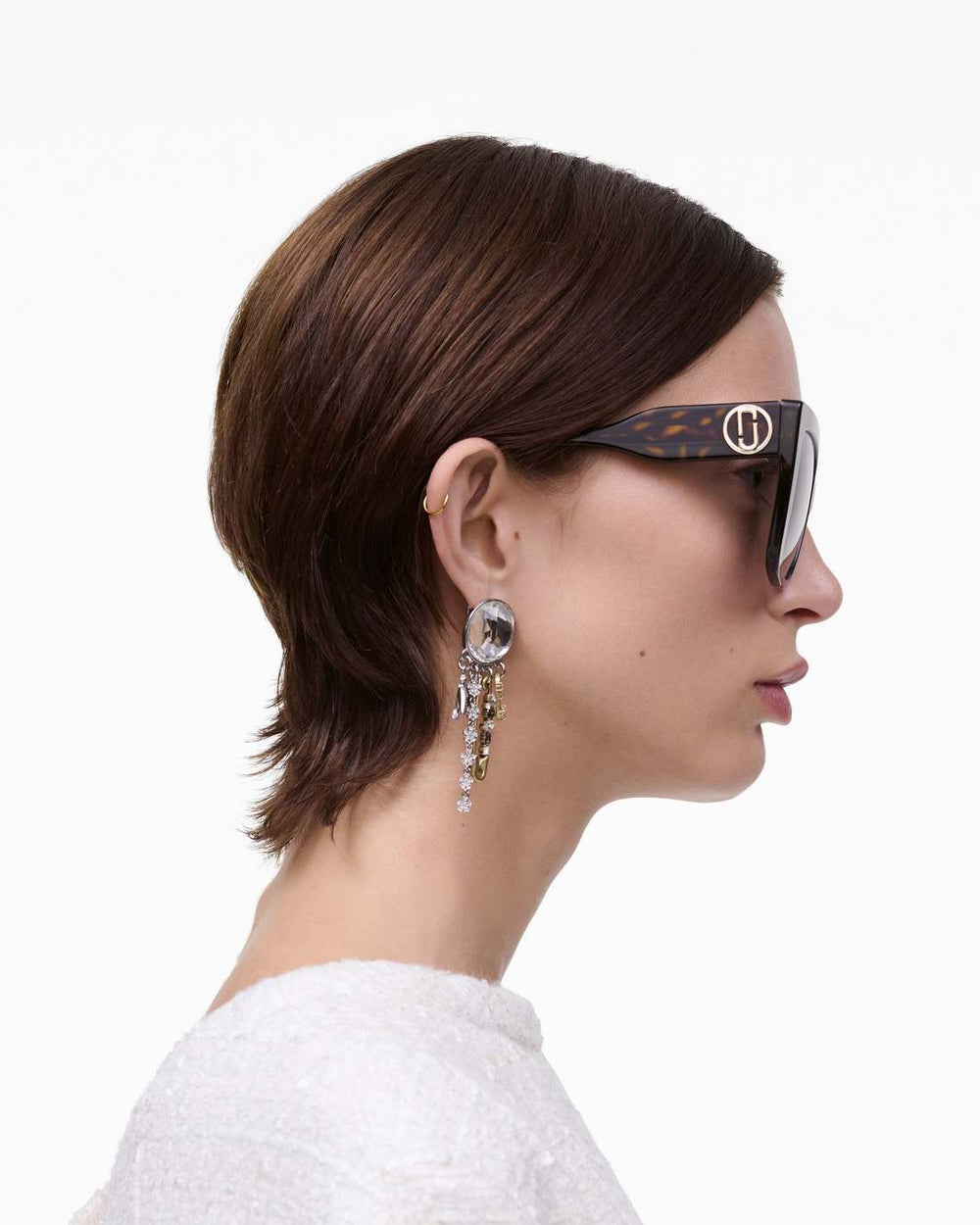 Marc Jacobs Online - The J Marc Square Sunglasses Havana