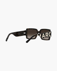Marc Jacobs For Sale - The Bold Logo Square Sunglasses Havana