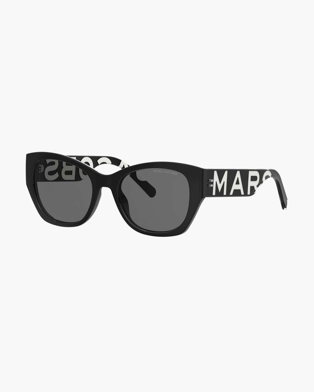 Marc Jacobs New - The Bold Logo Square Cat Eye Sunglasses Black/White