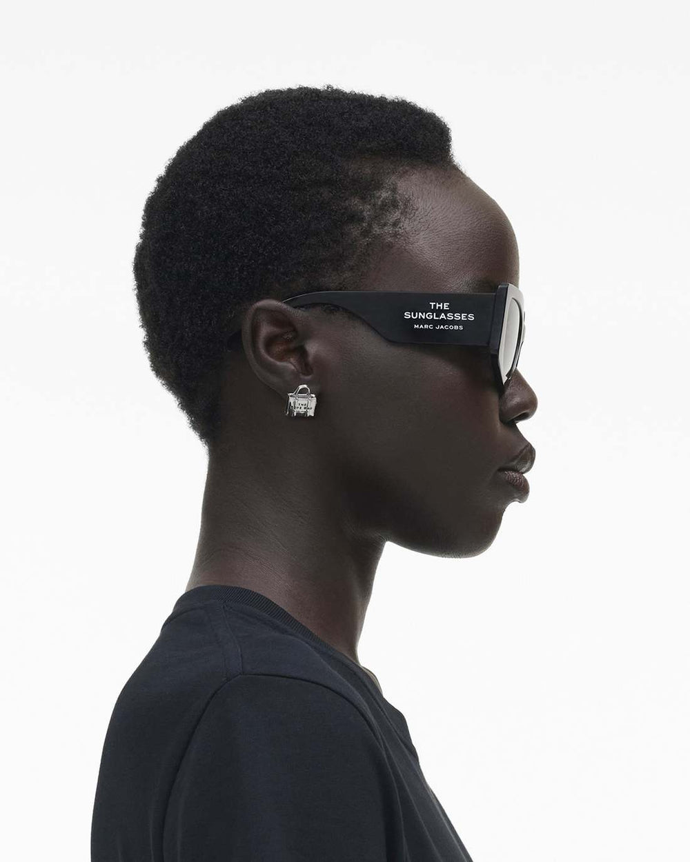 Marc Jacobs Discount - The Square Cat Eye Sunglasses Black