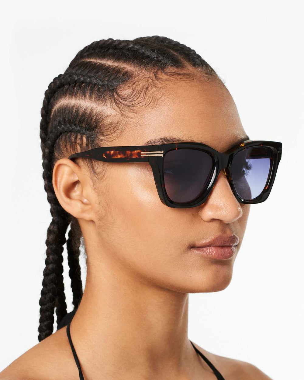 Marc Jacobs Outlet - Icon Edge Oversized Square Sunglasses Havana