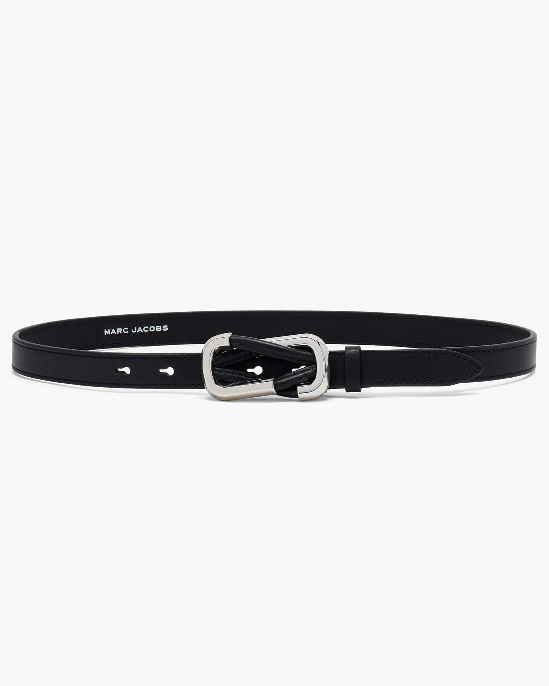 Marc Jacobs Sale - The Dual Belt Black/Silver
