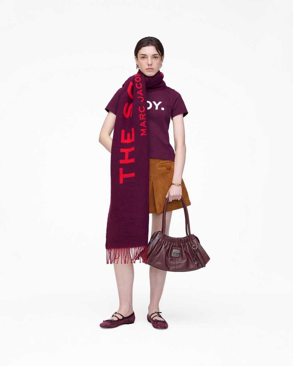 Marc Jacobs Discount - The Scarf Dark Plum