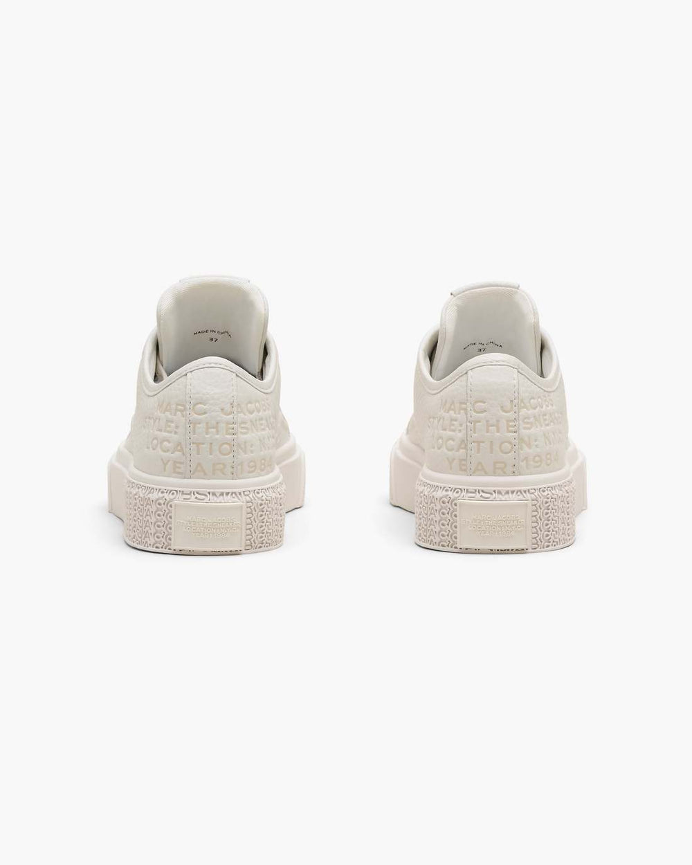 Marc Jacobs Discount - The Leather Sneaker Cotton White