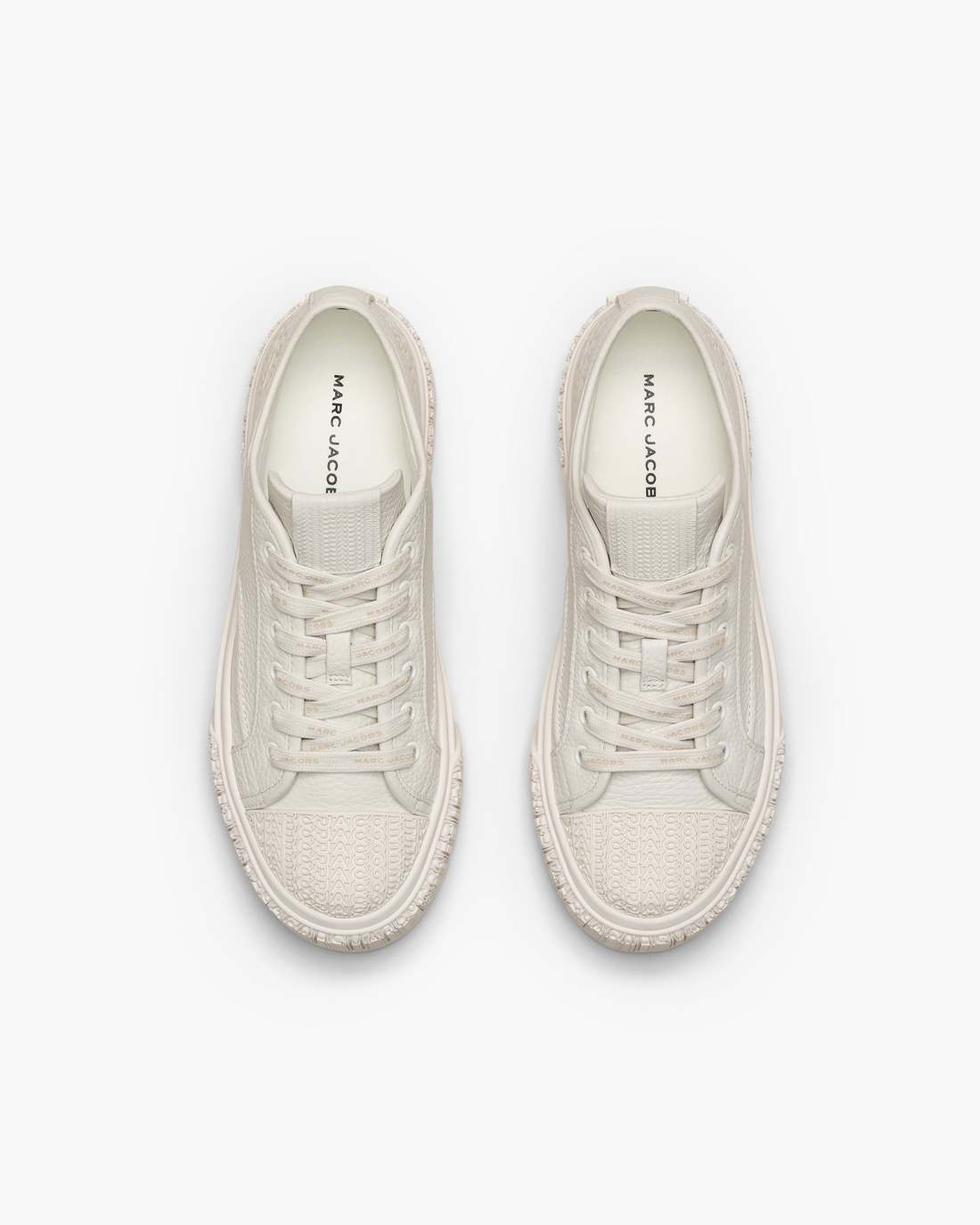 Marc Jacobs Discount - The Leather Sneaker Cotton White