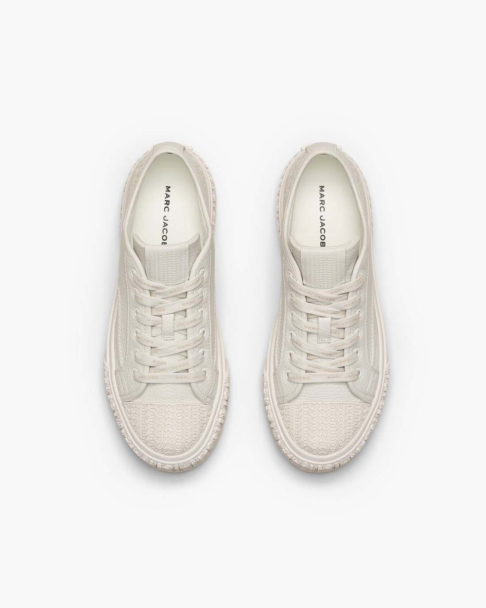 Marc Jacobs Discount - The Leather Sneaker Cotton White
