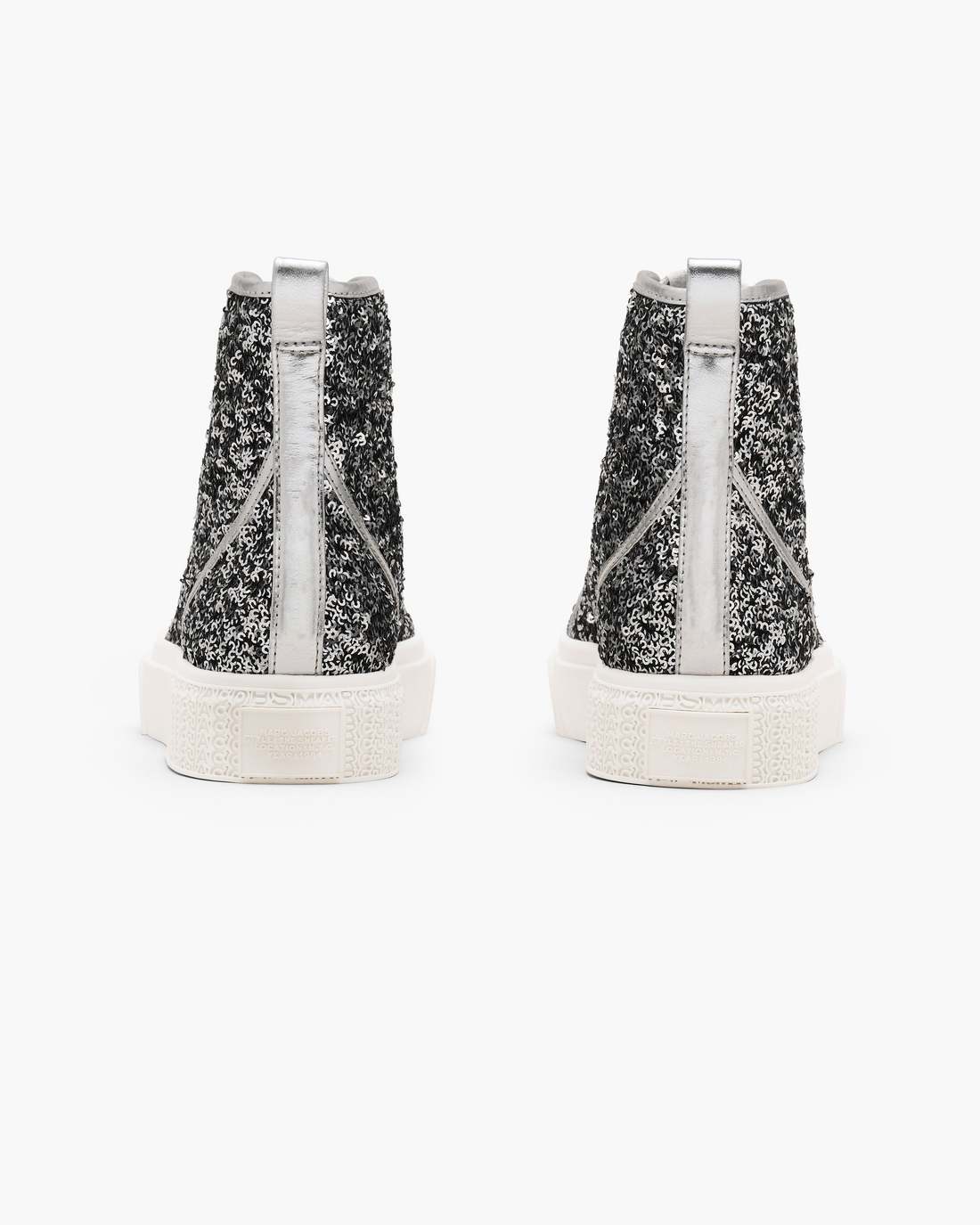 Marc Jacobs Outlet - The Sequin High Top Sneaker Silver