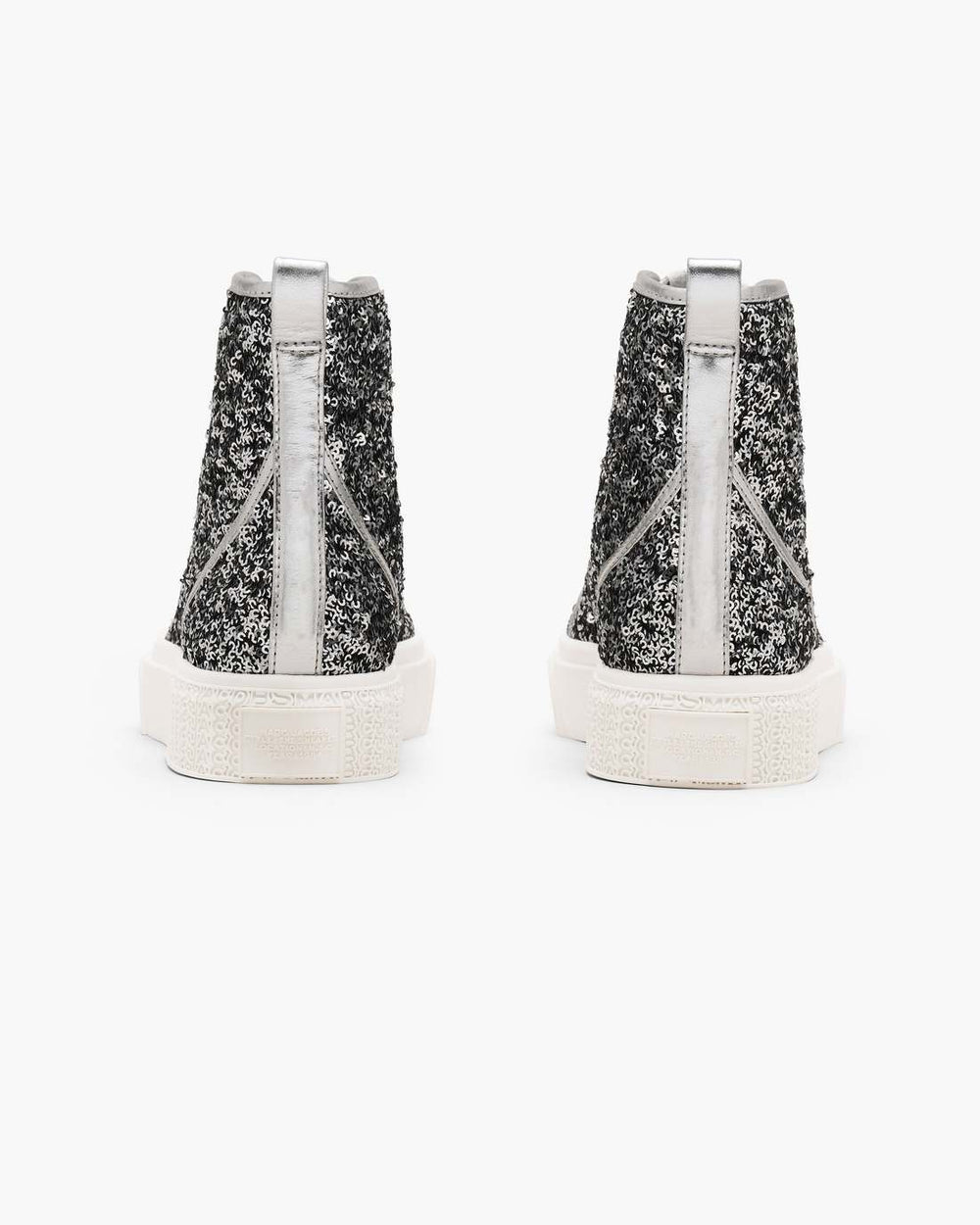 Marc Jacobs Outlet - The Sequin High Top Sneaker Silver