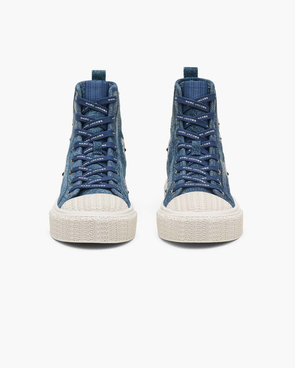 Marc Jacobs Online - The Sequin Daisy Denim High Top Sneaker Vintage Indigo